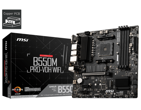 MOTHER MSI B550M PRO-VDH AM4 H/DP/V M.2 / DDR4