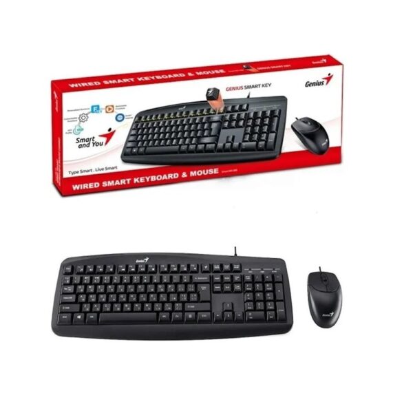 Teclado+mouse KM200 Negro USB – GENIUS
